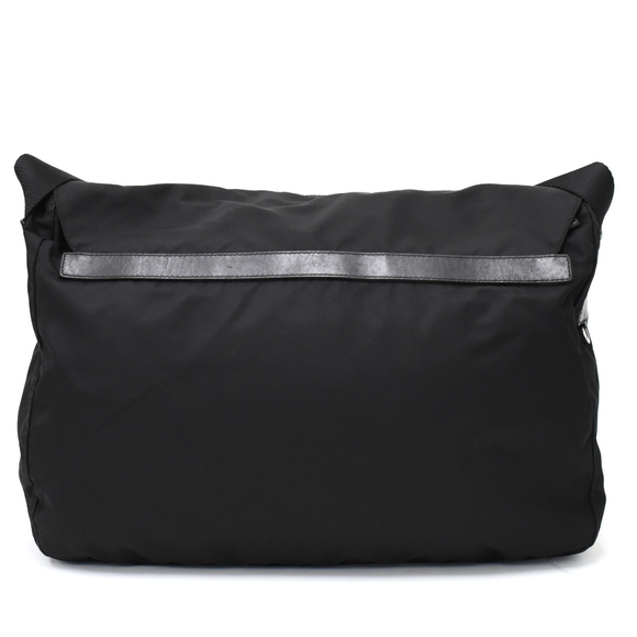 Prada plate nylon triangle triangular bag black shoulder - Picture 3 of 9